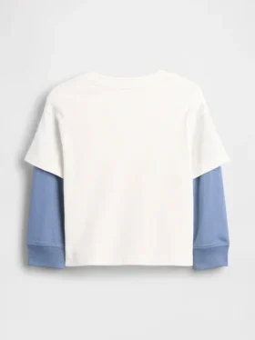 2-i-1-T-shirt i kraftig bomull för Baby & Småbarn