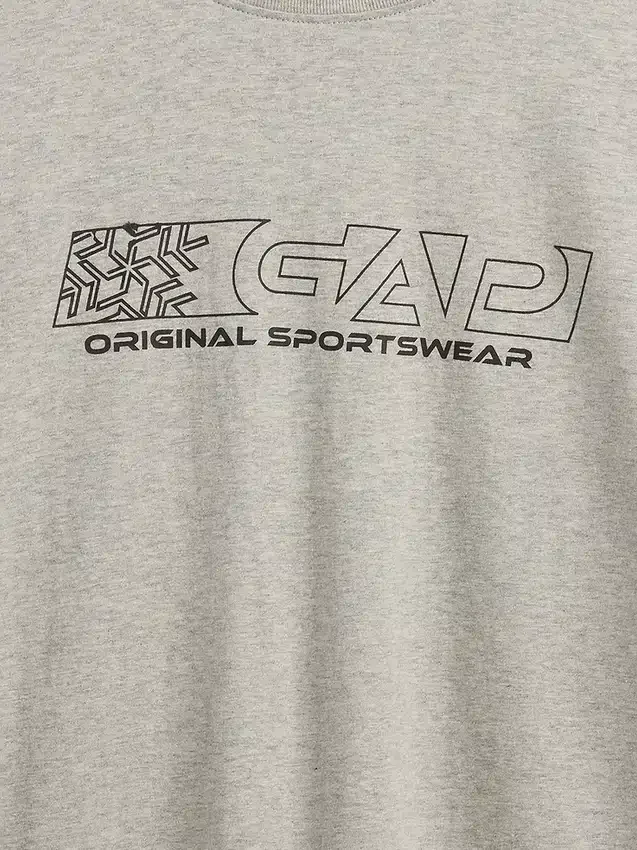 2-i-1-T-shirt med tryck och logotyp för barn