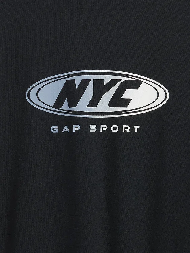 2-i-1-T-shirt med tryck och logotyp för barn