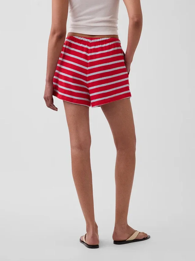 3,5" avslappnade shorts i frotté