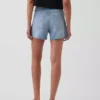 3,5" hög midja, avslappnade raka jeansshorts