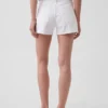 3,5" hög midja, avslappnade raka jeansshorts