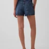 3,5" hög midja, avslappnade raka jeansshorts