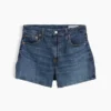 3,5" hög midja, avslappnade raka jeansshorts