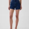 3,5" höga, avslappnade raka jeansshorts i sjömansstil