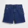3,5" höga, avslappnade raka jeansshorts i sjömansstil