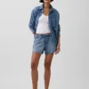 3,5” Lågt sittande, bekväma jeansshorts