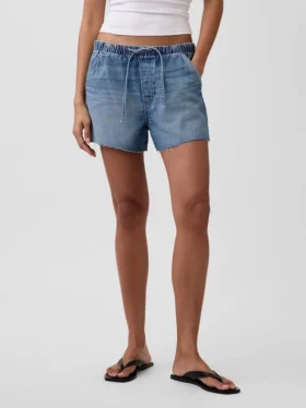 3,5” Lågt sittande, bekväma jeansshorts