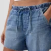 3,5” Lågt sittande, bekväma jeansshorts