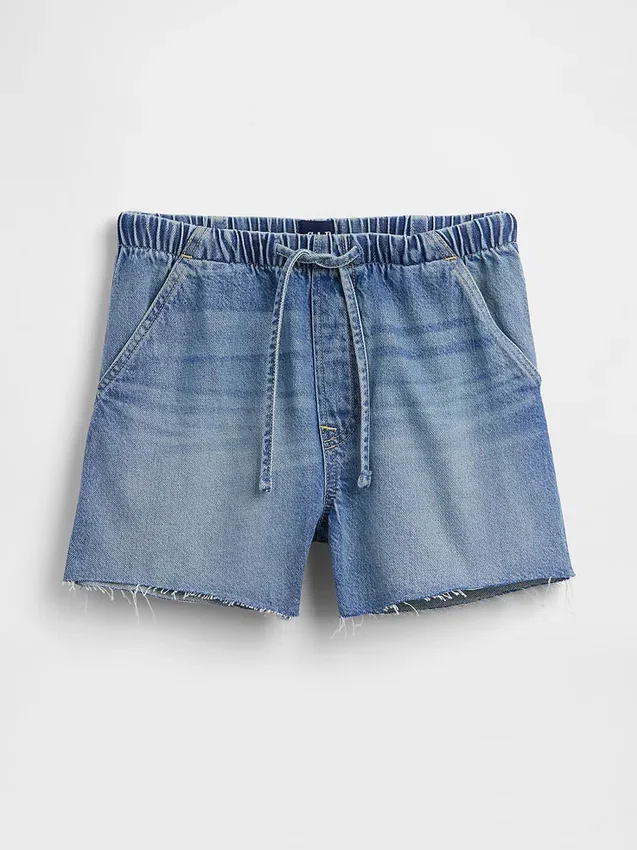 3,5” Lågt sittande, bekväma jeansshorts
