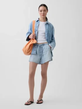 3,5” ultramjuka, lågt sittande, bekväma jeansshorts