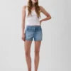 3" jeansshorts med låg midja