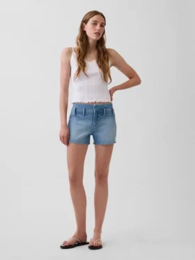 3" jeansshorts med låg midja