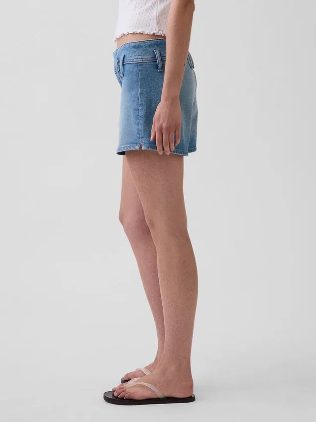 3" jeansshorts med låg midja