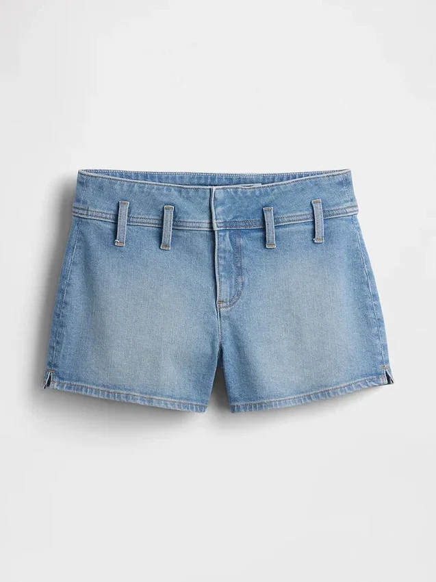 3" jeansshorts med låg midja