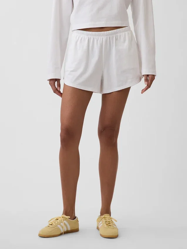 3" stickade shorts med delfinmönster