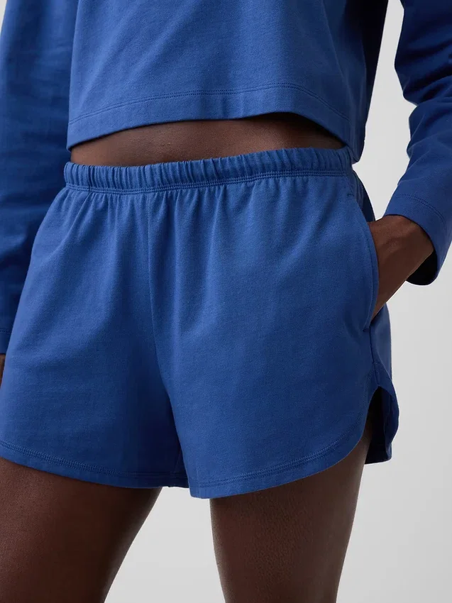 3" stickade shorts med delfinmönster