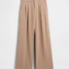 365 högmidjade byxor i borstad twill med veck