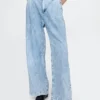 365 High Rise Ultrasoft plisserade jeansbyxor