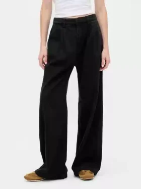 365 High Rise Ultrasoft plisserade jeansbyxor