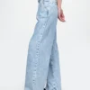 365 High Rise Ultrasoft plisserade jeansbyxor