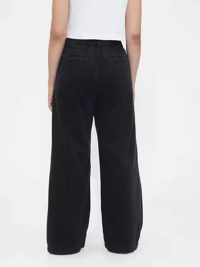 365 High Rise Ultrasoft plisserade jeansbyxor