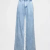 365 High Rise Ultrasoft plisserade jeansbyxor