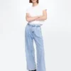 365 High Rise Ultrasoft plisserade jeansbyxor