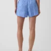 4" boxershorts i seersucker med rutmönster