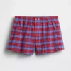 4" boxershorts i seersucker med rutmönster