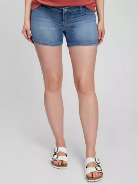 4" jeansshorts med insats för mammakläder