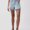 4" Mid Rise Ultrasoft Relaxed Cutoff Shorts