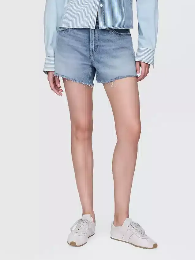 4" Mid Rise Ultrasoft Relaxed Cutoff Shorts