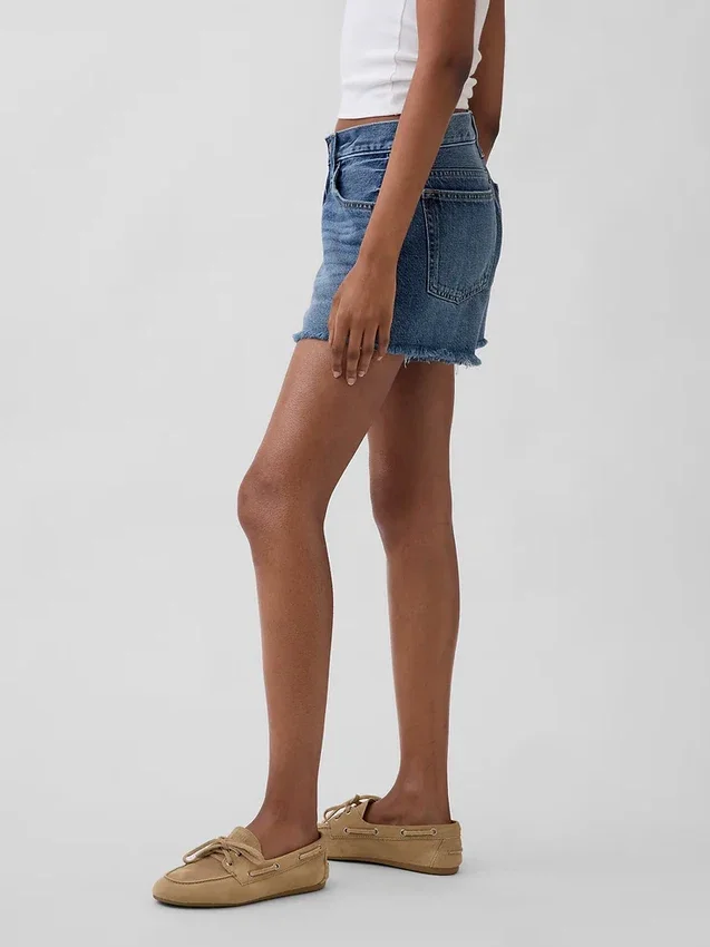 4" Mid Rise Ultrasoft Relaxed Cutoff Shorts