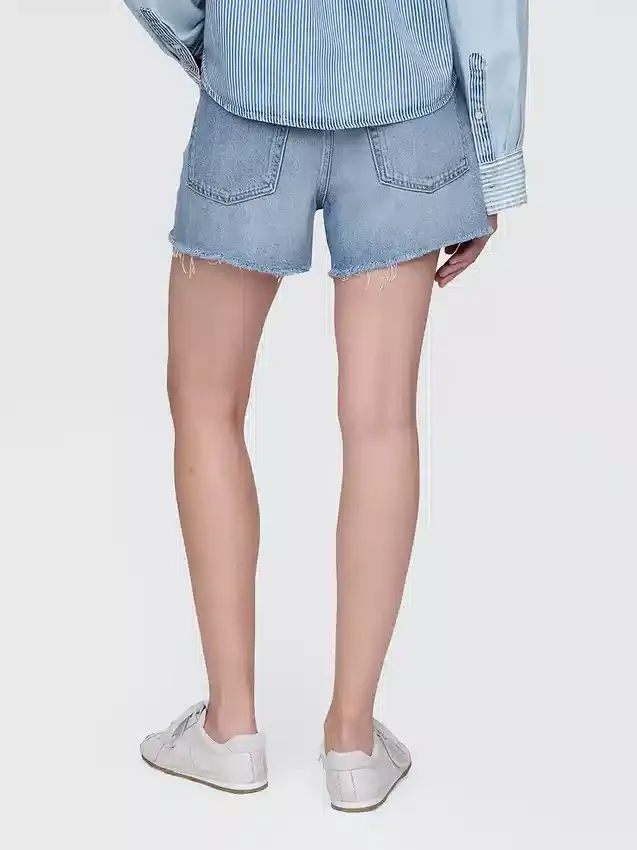 4" Mid Rise Ultrasoft Relaxed Cutoff Shorts