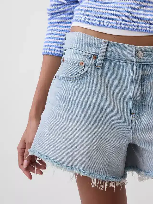 4" Mid Rise Ultrasoft Relaxed Cutoff Shorts