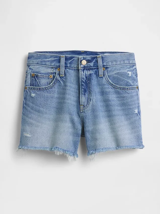 4" Mid Rise Ultrasoft Relaxed Cutoff Shorts