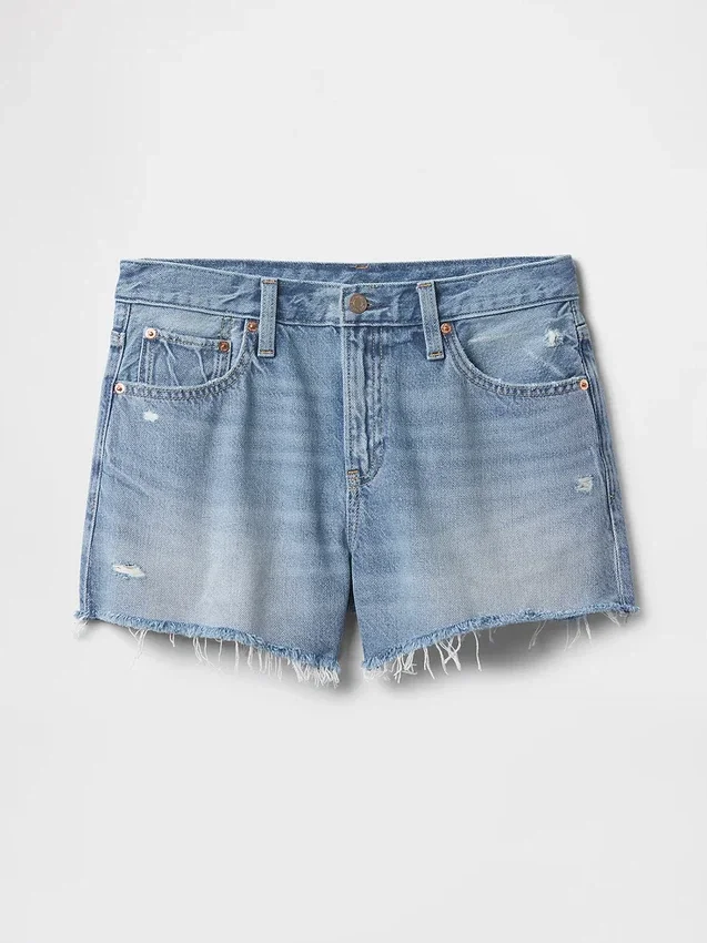 4" Mid Rise Ultrasoft Relaxed Cutoff Shorts