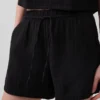 4" midhöga, bekväma Shorts i bomullsgasväv
