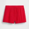 4" midhöga, bekväma Shorts i bomullsgasväv