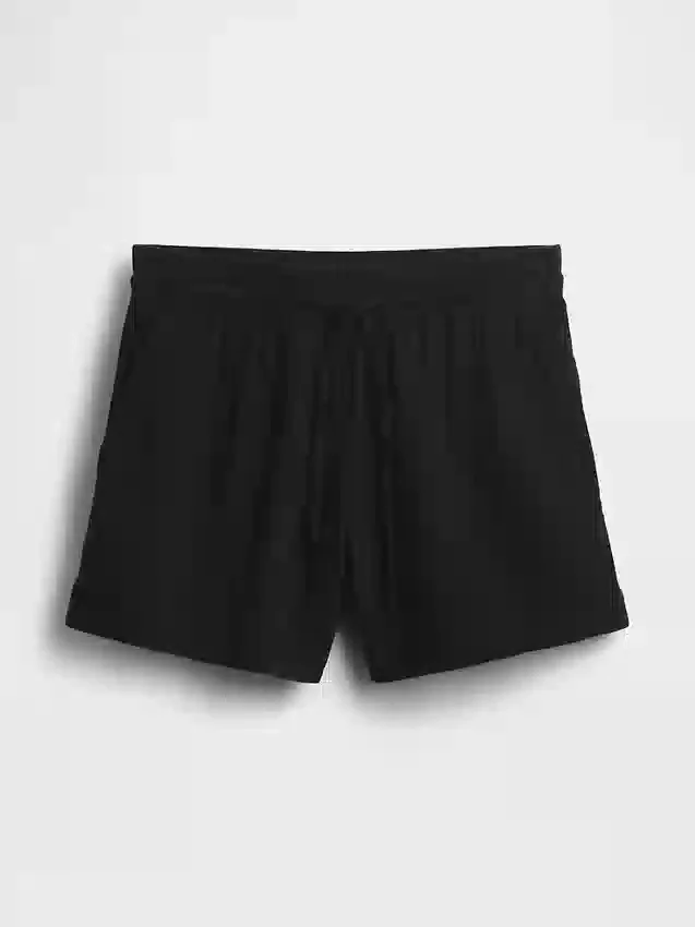4" midhöga, bekväma Shorts i bomullsgasväv