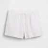 4" midhöga, bekväma Shorts i bomullsgasväv