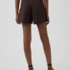 4" Shorts i linneblandning med medelhög midja