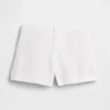 4" Shorts i linneblandning med medelhög midja