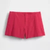 4" Shorts i linneblandning med medelhög midja