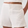4" Shorts i linneblandning med medelhög midja