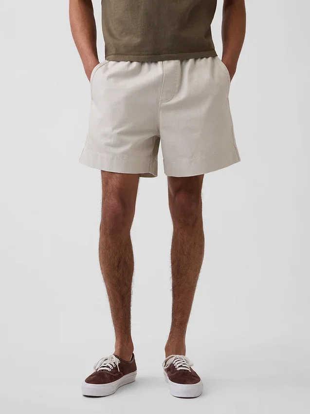 5,5" avslappnade shorts i linneblandning