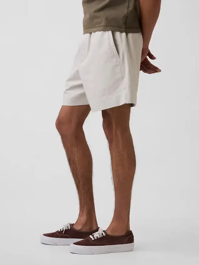 5,5" avslappnade shorts i linneblandning