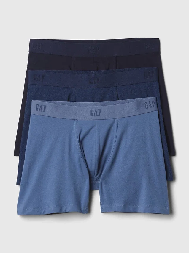 5" boxershorts i ekologisk stretchbomull (3-pack)