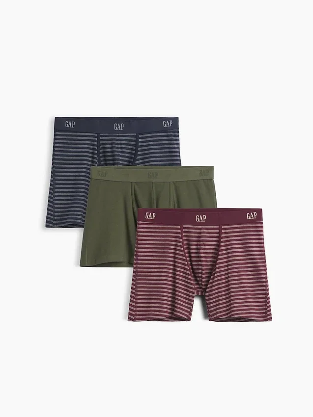 5" boxershorts i ekologisk stretchbomull (3-pack)